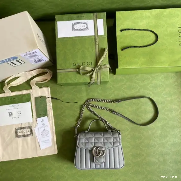 Hyperpeter Bag Mini GG GUCCI Handle Marmont Top 0624